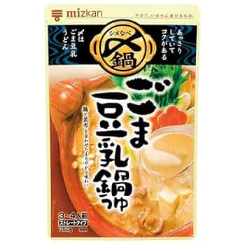 Amazon.co.jp: ミツカン 〆まで美味しい ごま豆乳鍋つゆ